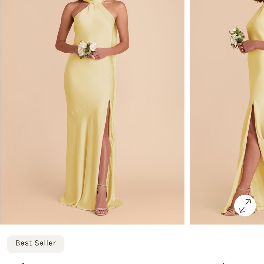 Birdy Grey Yellow Halter Maxi Dress